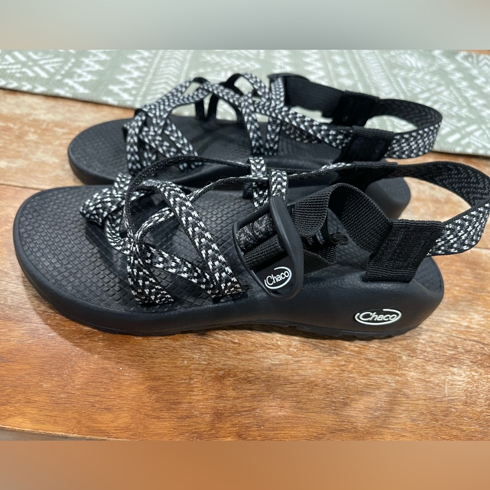 Chaco Black and White Women's Sandals